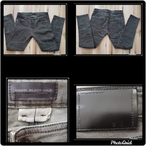 Diesel Black Gold Button Fly Jeans Size 32W/29L made in Italy